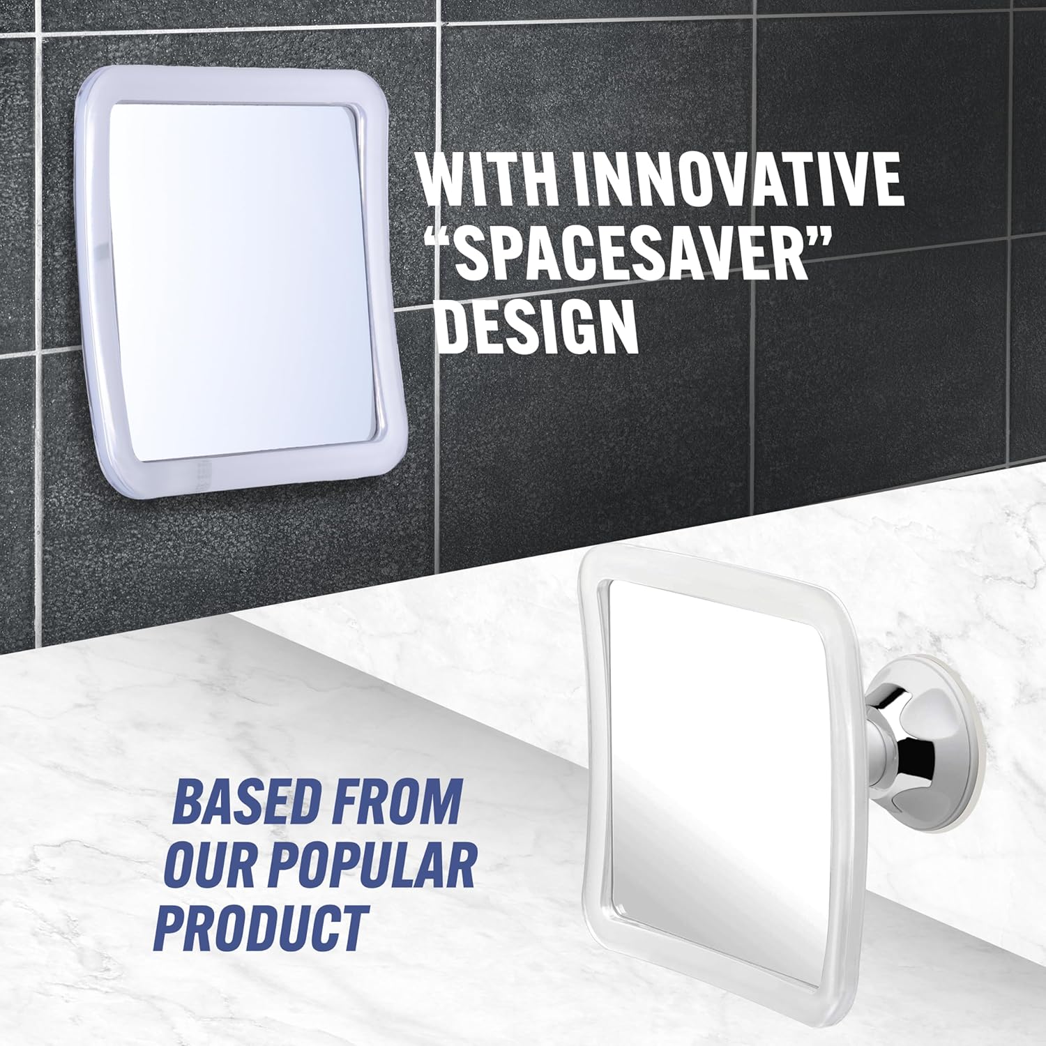 MIRRORVANA Compact Travel Shower Mirror