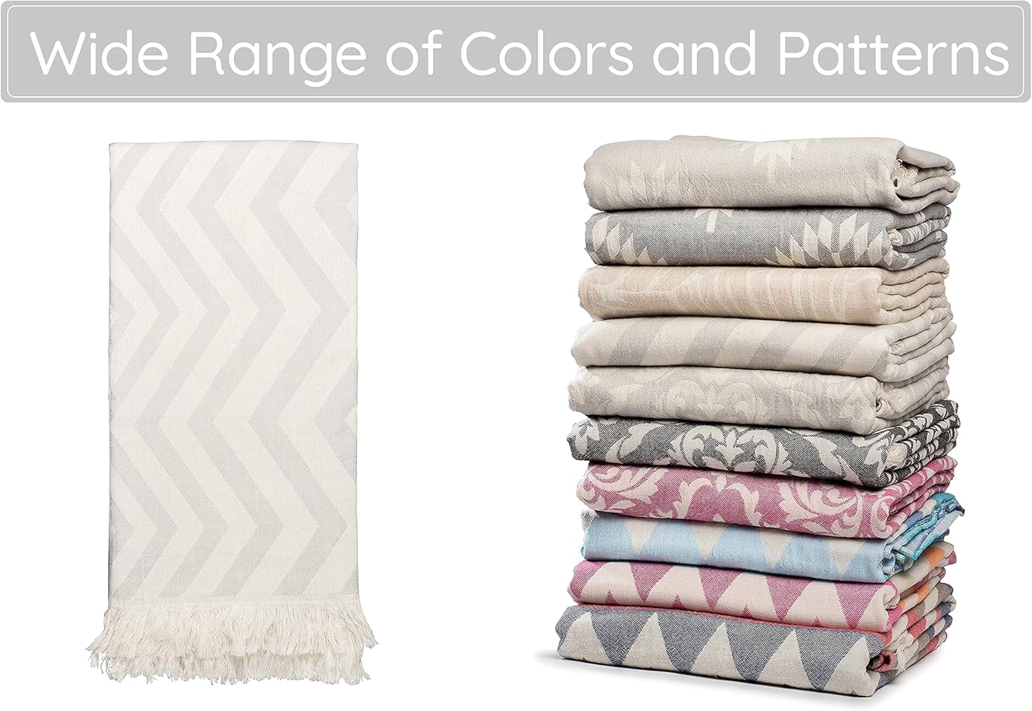 Luxury Turkish Beach Towel for Adults Kids