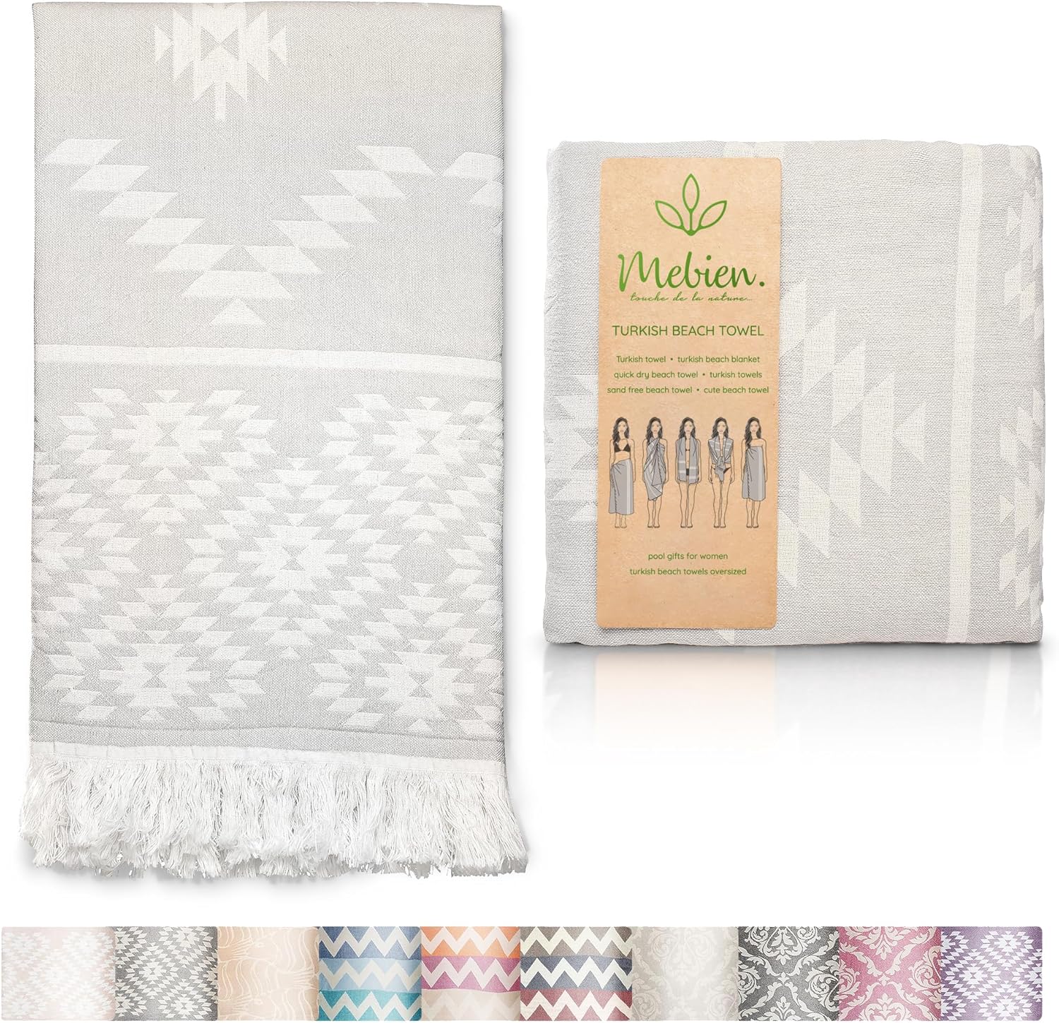 Premium 100 Natural Turkish Beach Towel