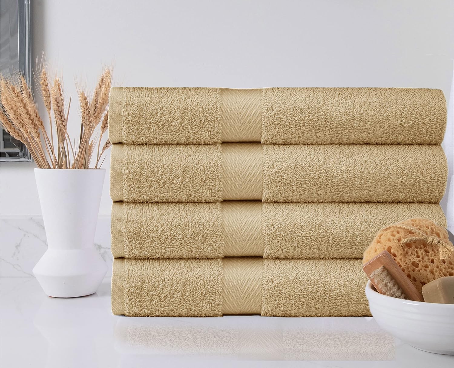 Luxury 27x52 Bath Towels Set - Premium Ultra-Soft 100 Cotton Elegance Bathtazurecom