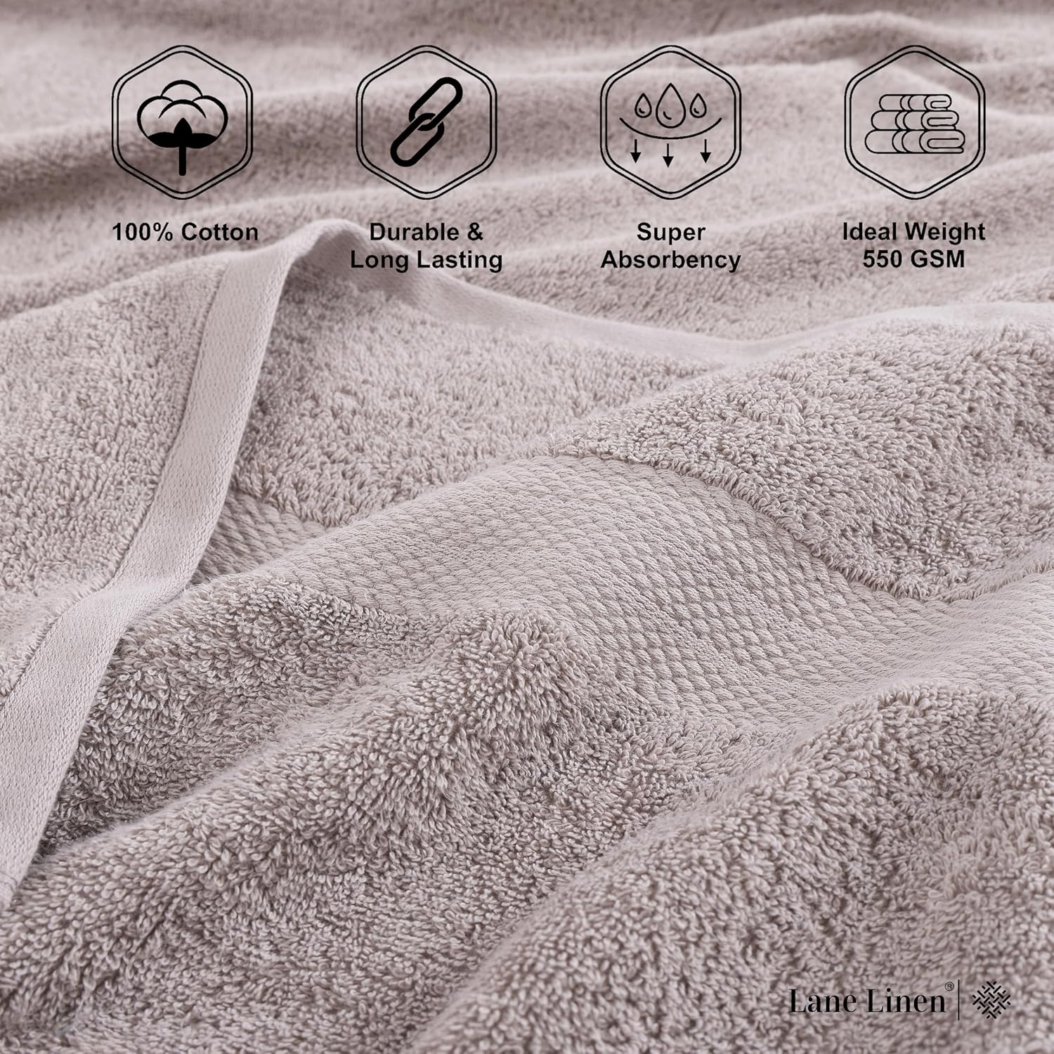Luxury bath towel set extra soft 100 cotton perfect for your bathroom