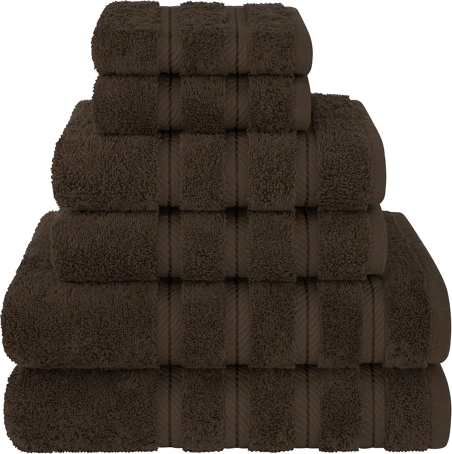 American Soft Linen Luxury 6-Piece Towel Set Soft Turkish Washcloths