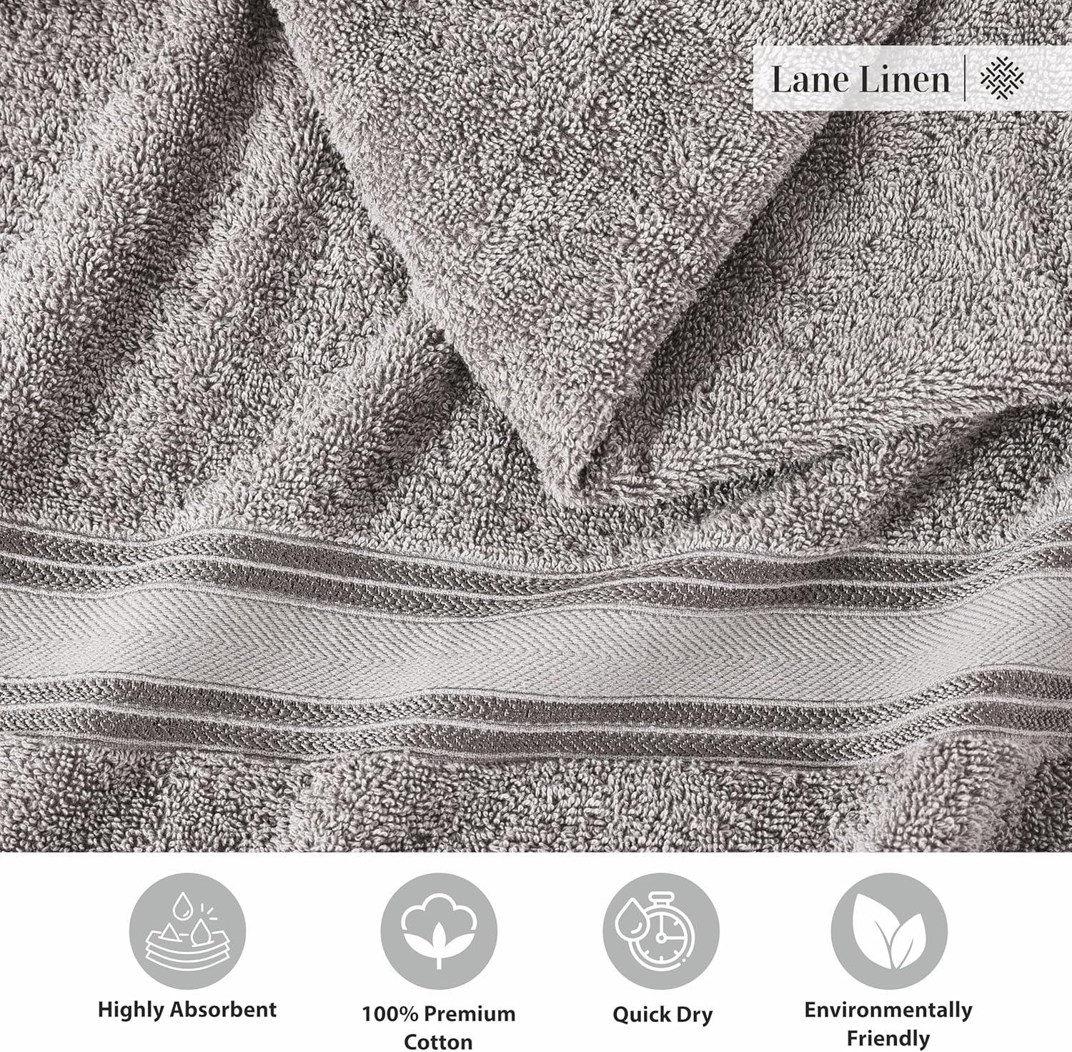 Luxury 12-Piece Bath Towels Set