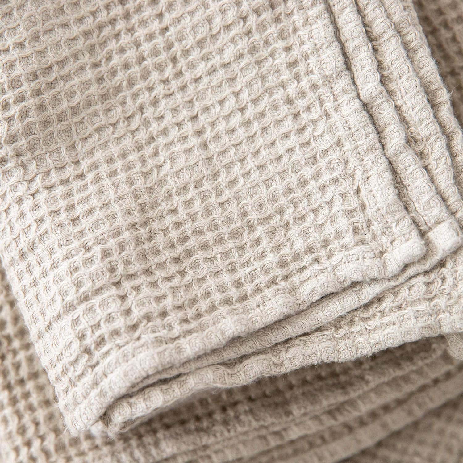 100 Linen Washcloth Set for Sensitive Skin
