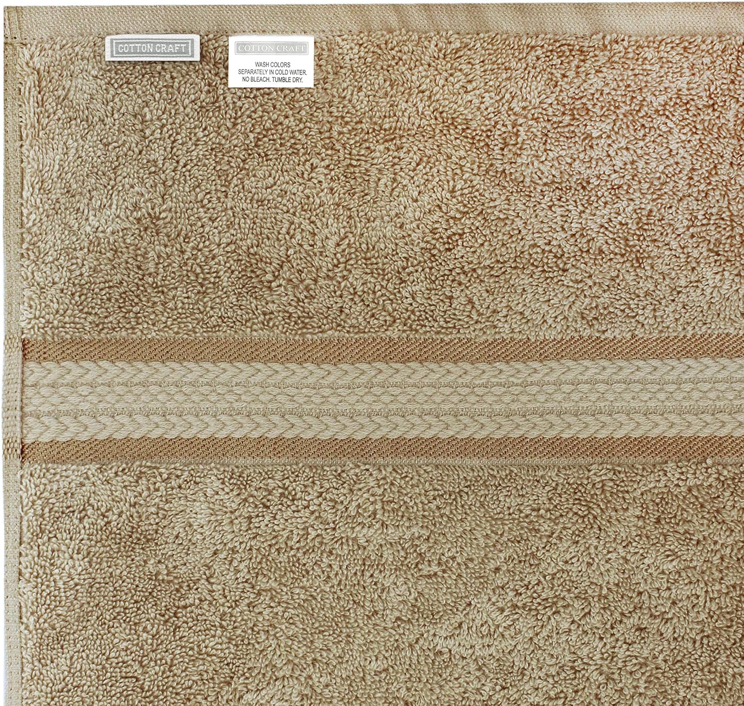 COTTON CRAFT Ultra-Soft Luxury Bath Towels - 2-Pack 35x70 inches Machine Washable