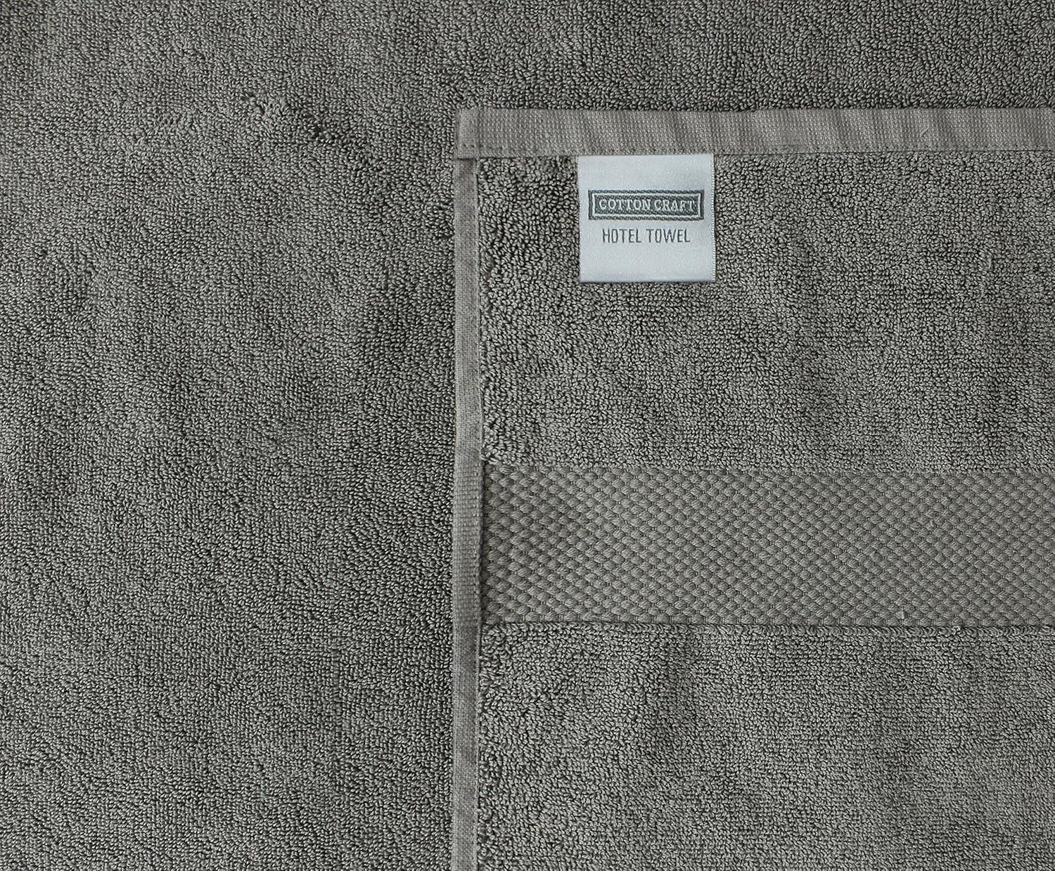 COTTON CRAFT Hotel Spa Luxury Bath Sheet Set 40x80 2 Pack