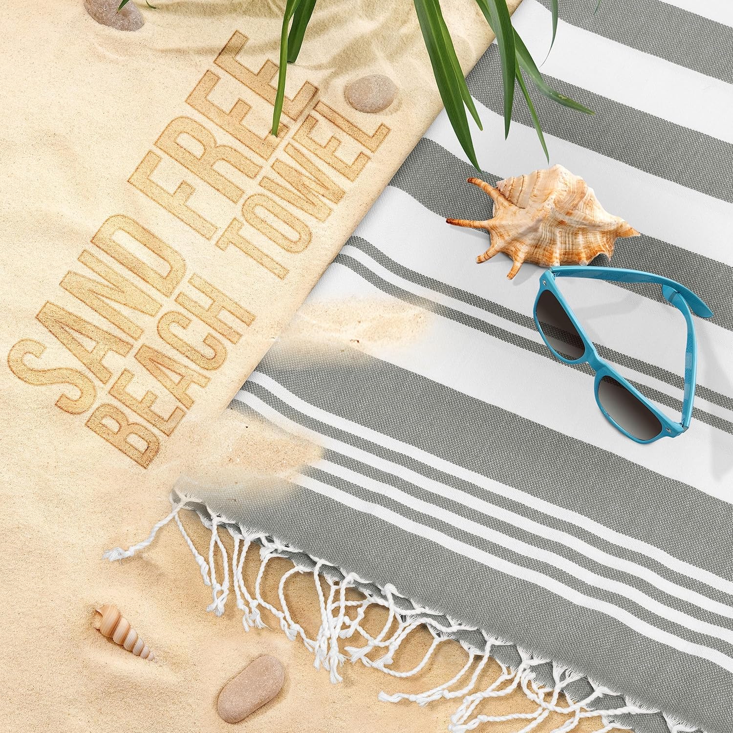 Utopia Towels - 4 Pack Turkish Beach Towels 40 x 72 Inches